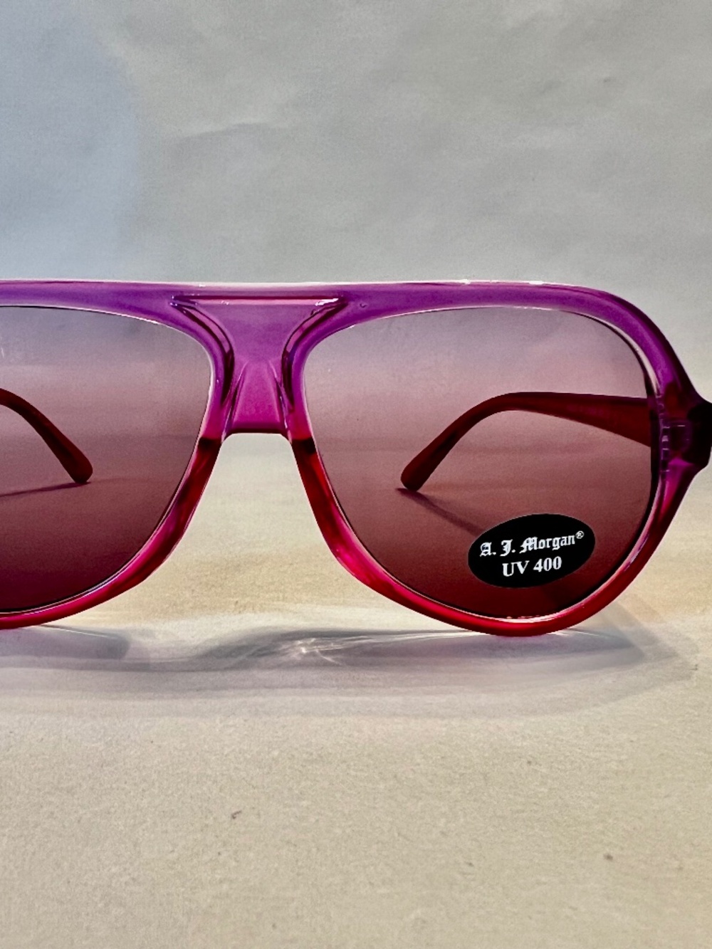 Lucky Luke Retro Sunglasses – Red & Purple Frame Y2K Indie Statement Shades